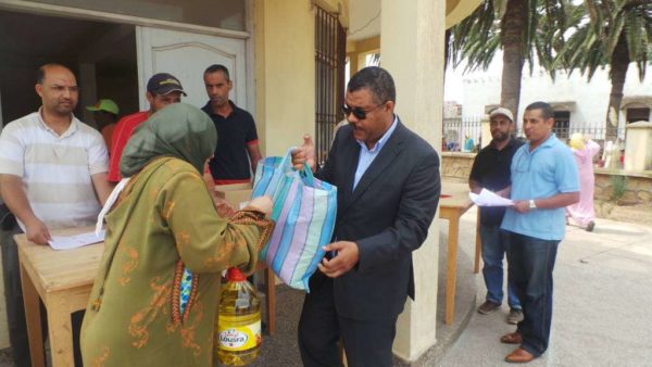 عملية توزيع الإعانة الرمضانية 2014/1435