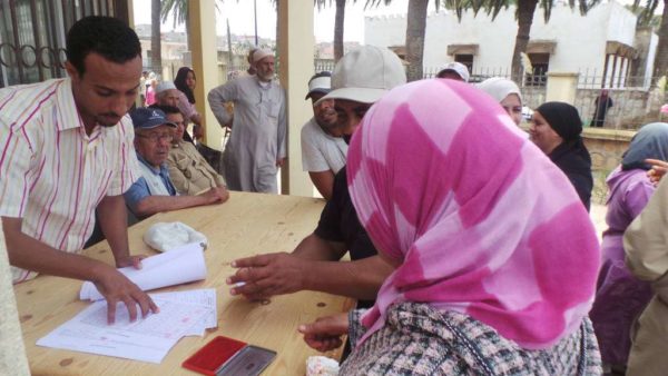 عملية توزيع الإعانة الرمضانية 2014/1435
