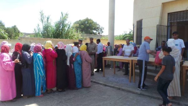 عملية توزيع الإعانة الرمضانية 2014/1435