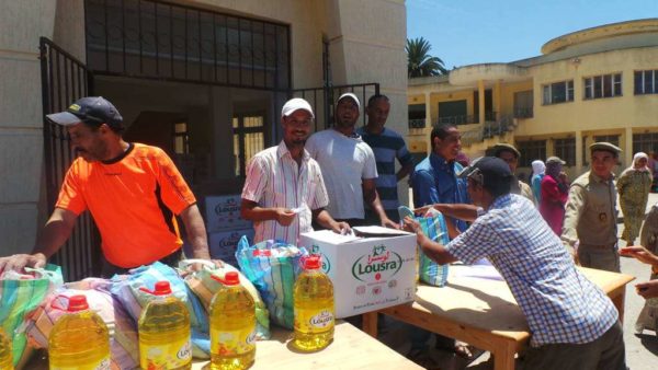 عملية توزيع الإعانة الرمضانية 2014/1435